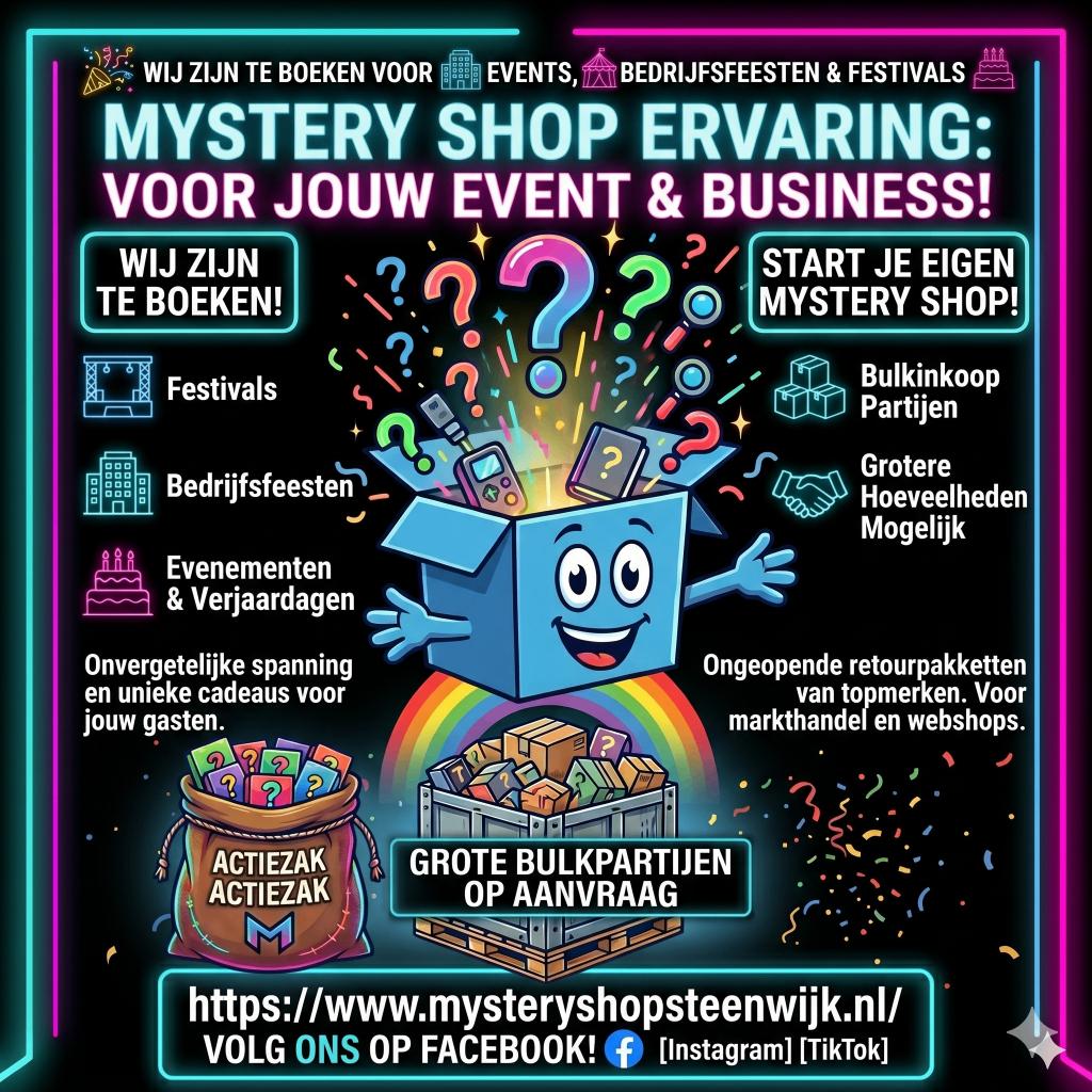 retour goederen verkoop partij handel markt event verhuur, Ophalen of Verzenden, Nieuw, Overige