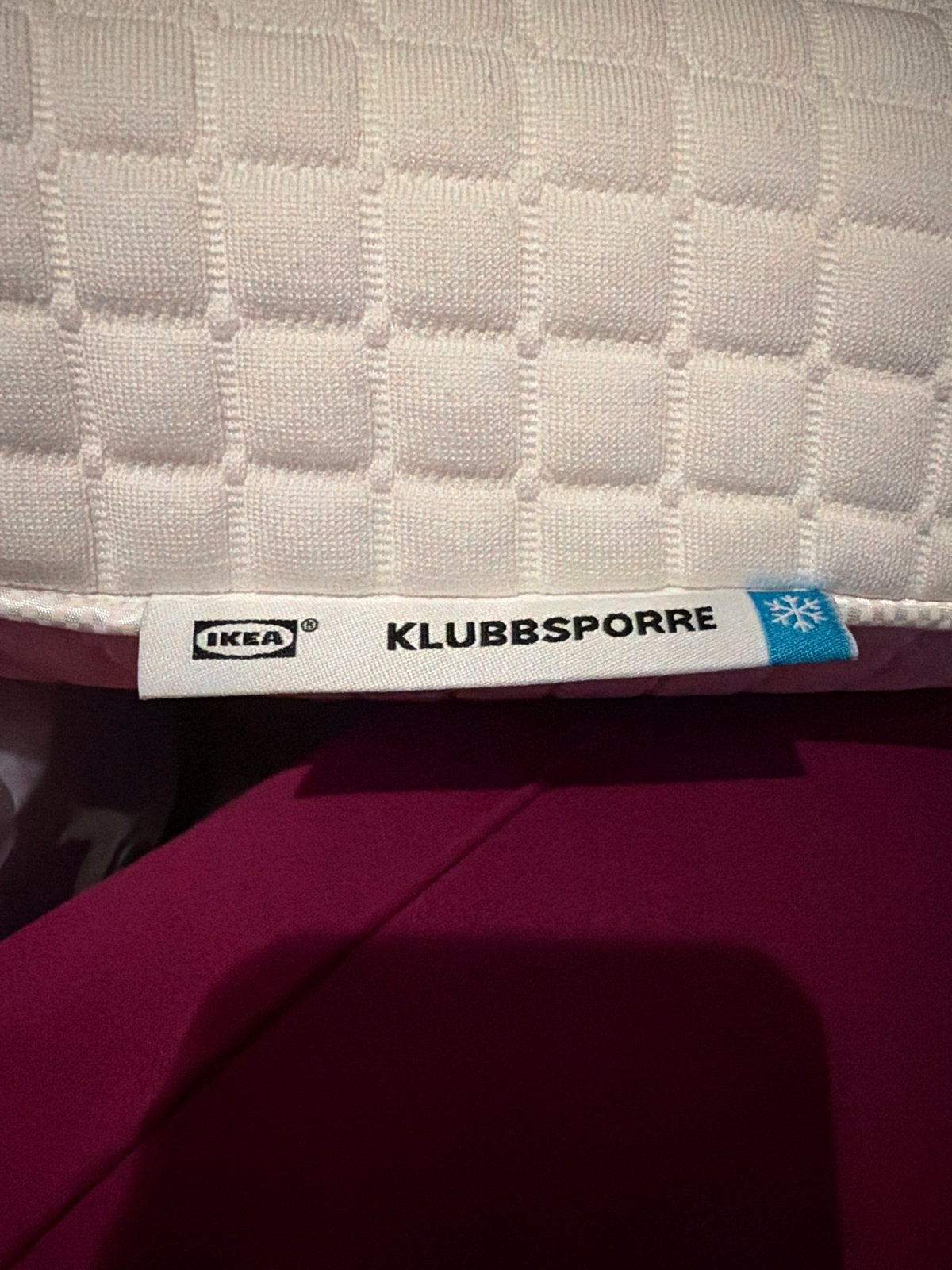 IKEA KLUBBSPORRE Ergonomisch Kussen, Schuim, Eenpersoons, Wit, Ademend
