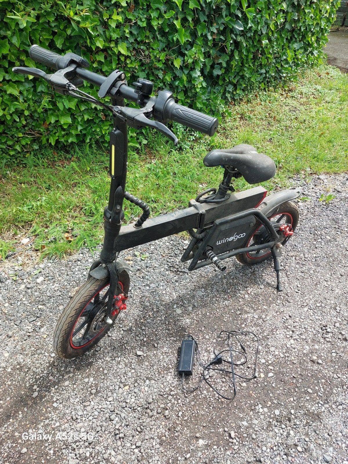 Windgoo opvouwbare elektrische fiets, Fietsen en Brommers, Gebruikt, Minder dan 47 cm, 30 tot 50 km per accu, Ophalen