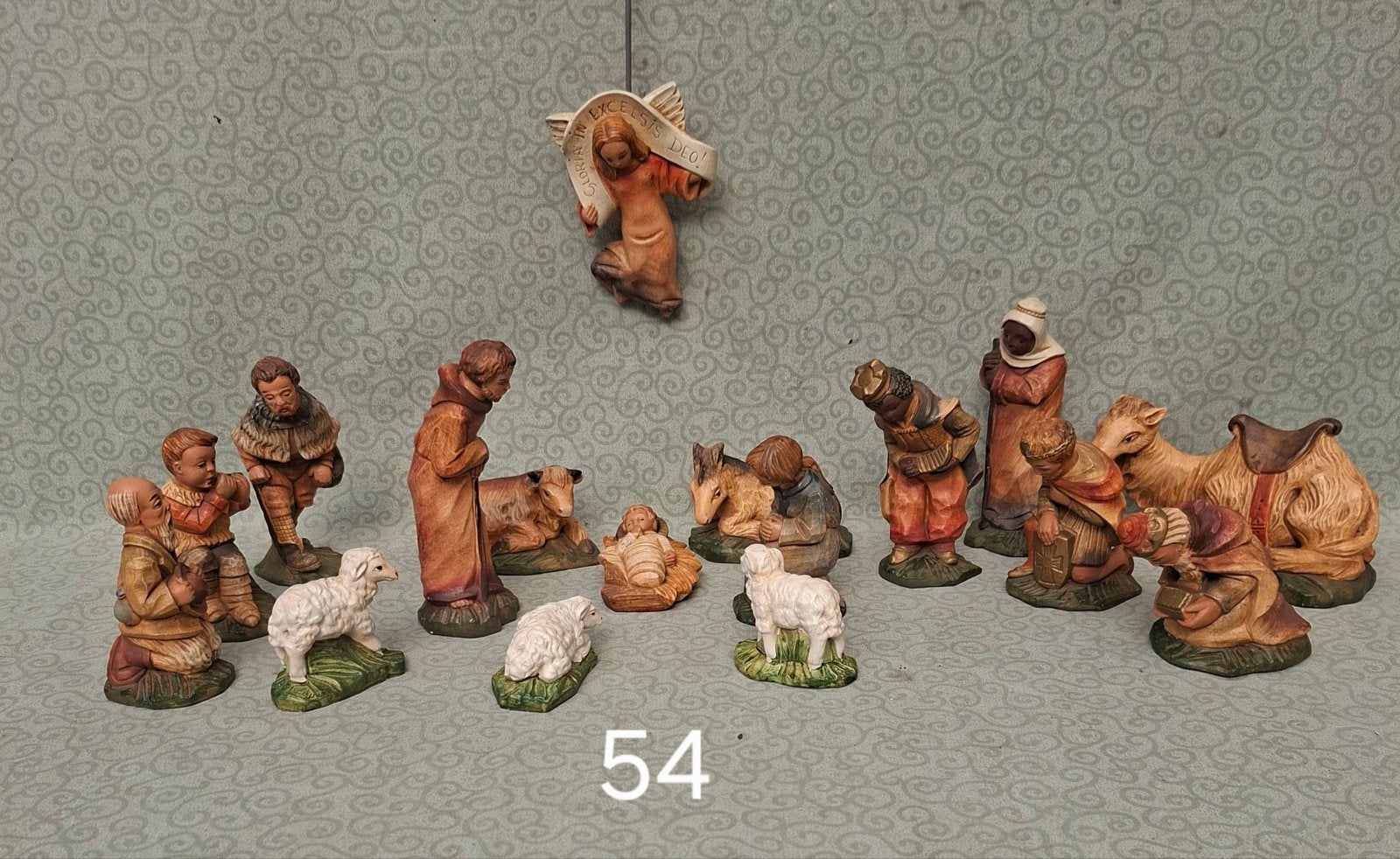 Vintage Kerststal Beeldjes Set, Verzamelen, Religie, Gebruikt, Christendom | Katholiek, Beeld(je), Ophalen of Verzenden