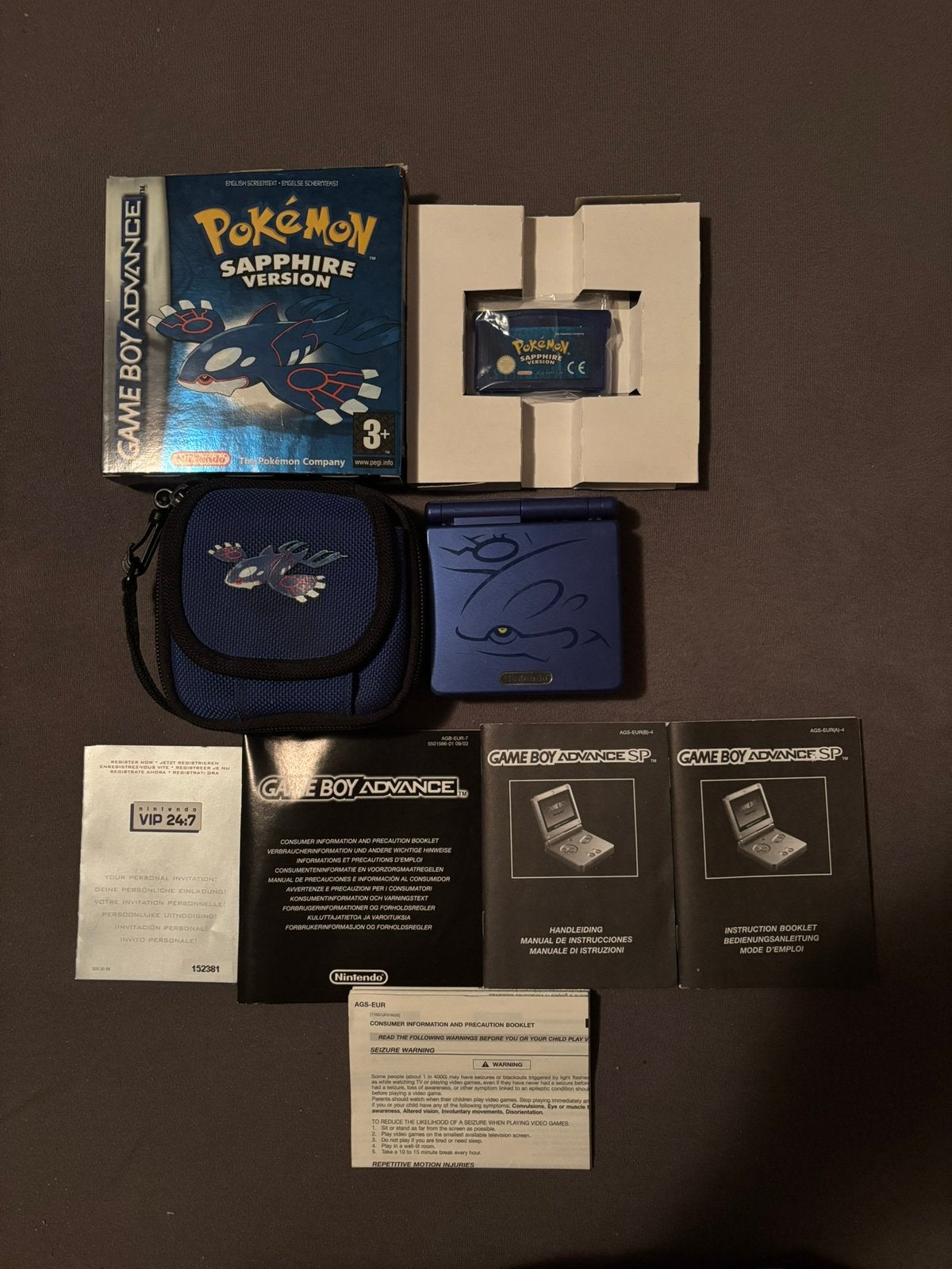 Pokemon sapphire version, Spelcomputers en Games, Avontuur en Actie, 1 speler, Ophalen of Verzenden, Zo goed als nieuw