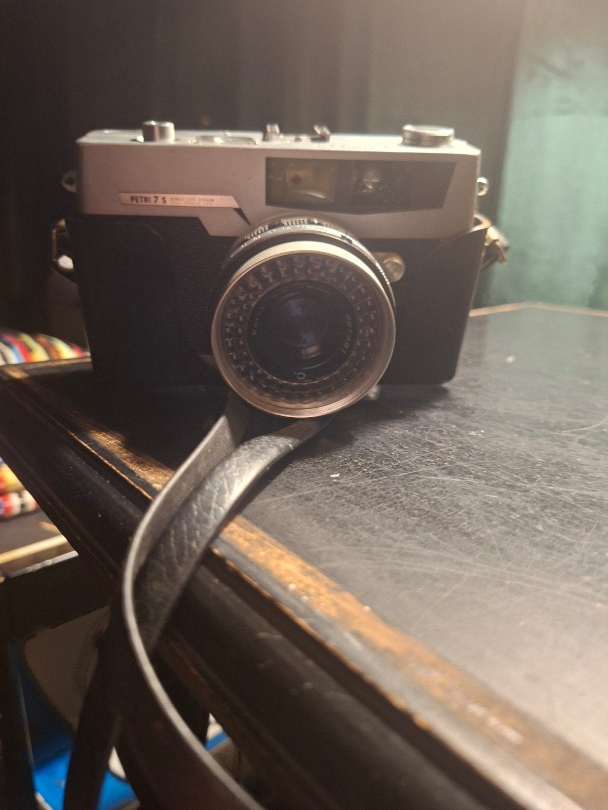 Vintage Petri 7S Rangefinder Camera met Leren Tas, Audio, Tv en Foto, Fotocamera's Analoog, Gebruikt, Compact, Overige Merken