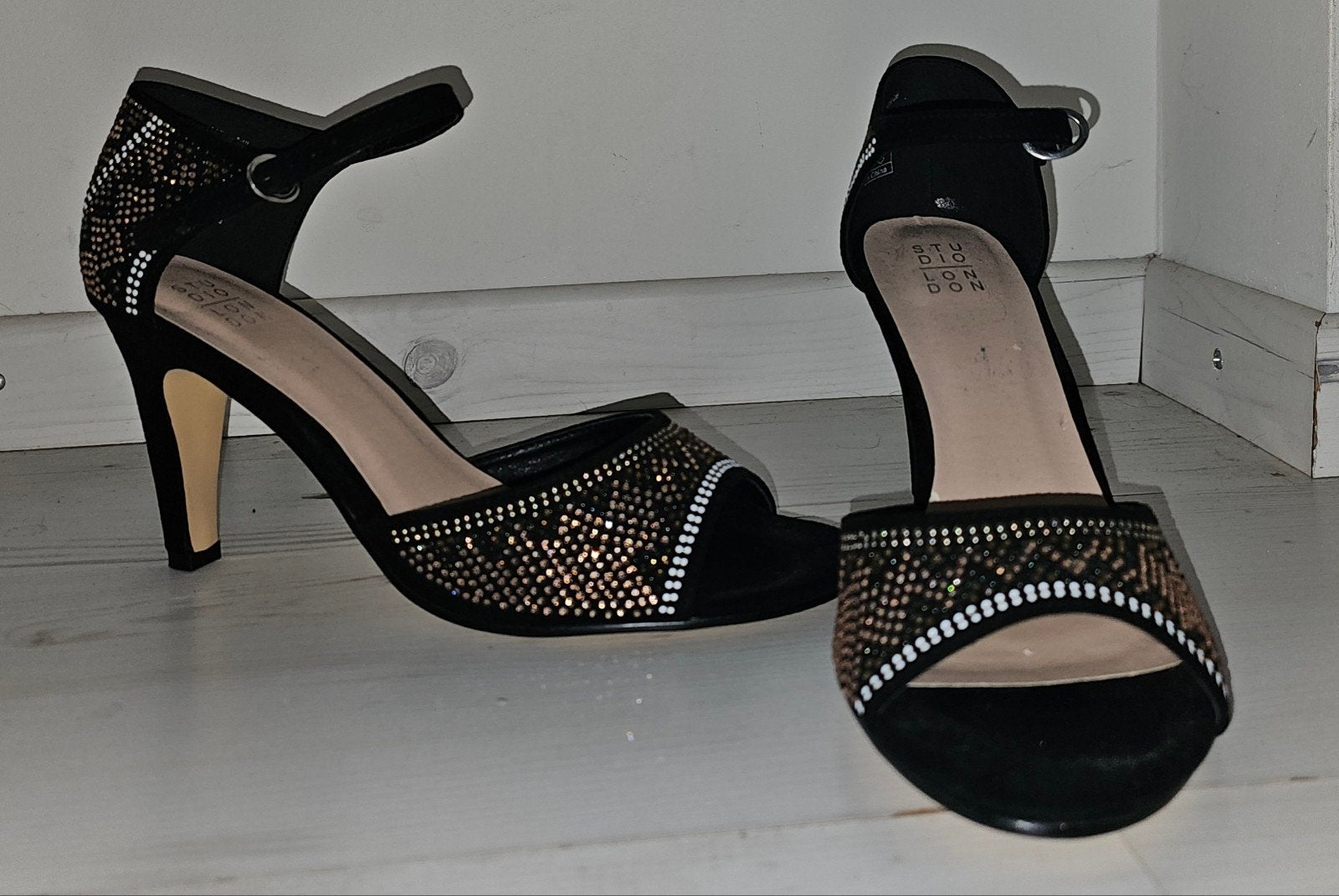 Kei gave glitter schoentjes, Pumps, Zwart, Studio Londen, Ophalen of Verzenden