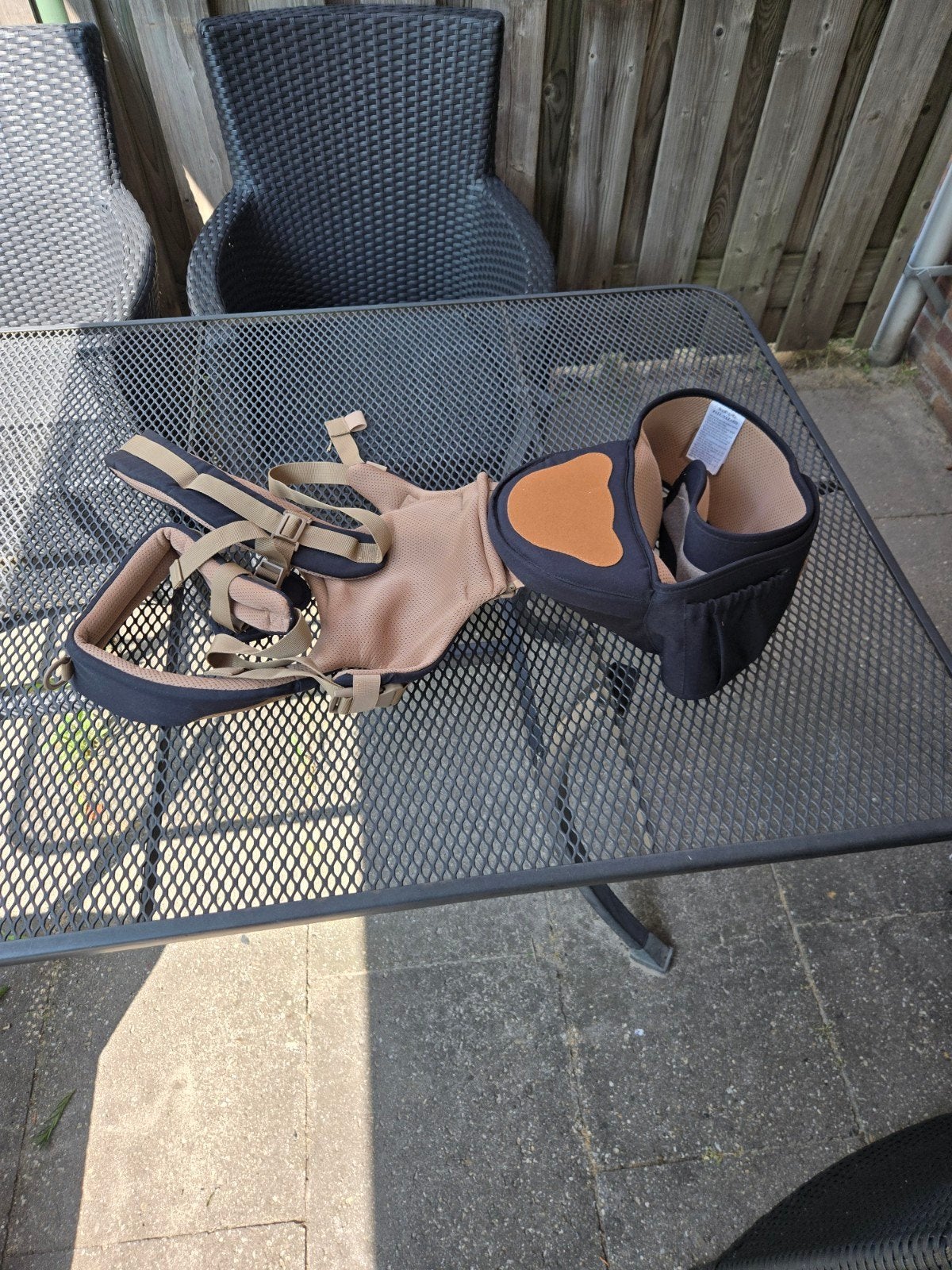 Baninni Draagzak - Zwart/Bruin - Ergonomisch en Comfortabel, Kinderen en Baby's, Babydragers en Draagdoeken, Zij, Gebruikt, Overige typen