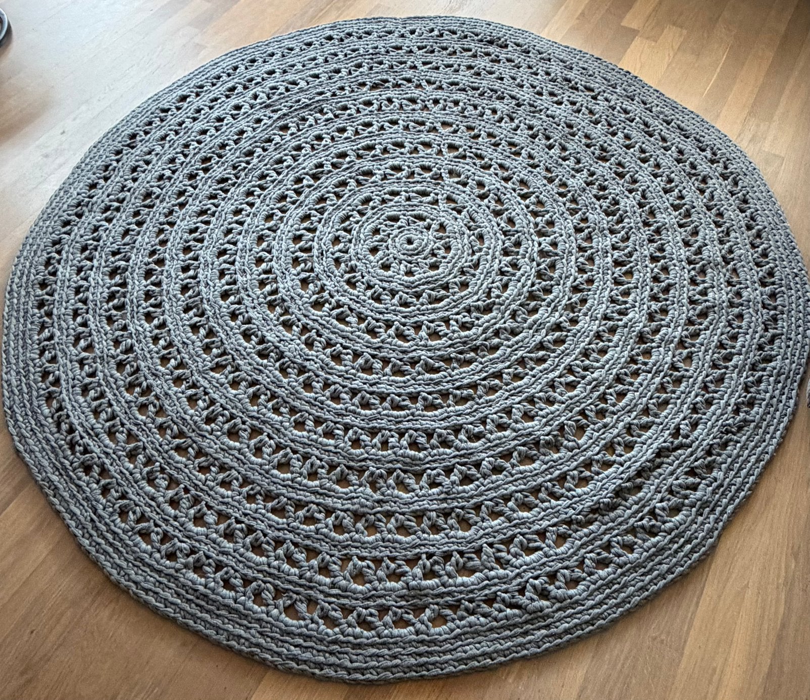 Gehaakt vloerkleed Naco trade 200cm, Ophalen, Rond, Zo goed als nieuw, 200 cm of meer