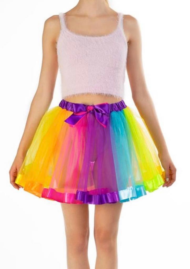 Leuke kleurrijke petticoat, Ophalen of Verzenden, Zo goed als nieuw, Maat 38/40 (M), Carnaval