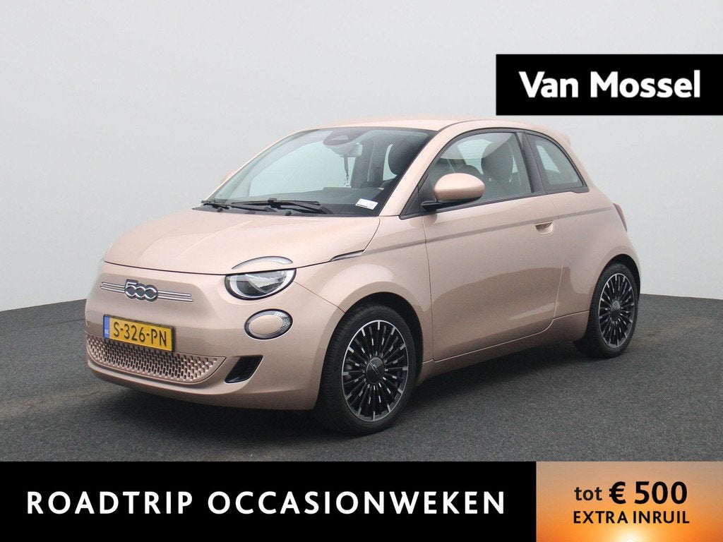Fiat 500 Icon 42 kWh | NAVIGATIE | LMV | KEYLESS | CRUISE CO, Auto's, 12 maanden, Stof, 4 stoelen, 1265 kg
