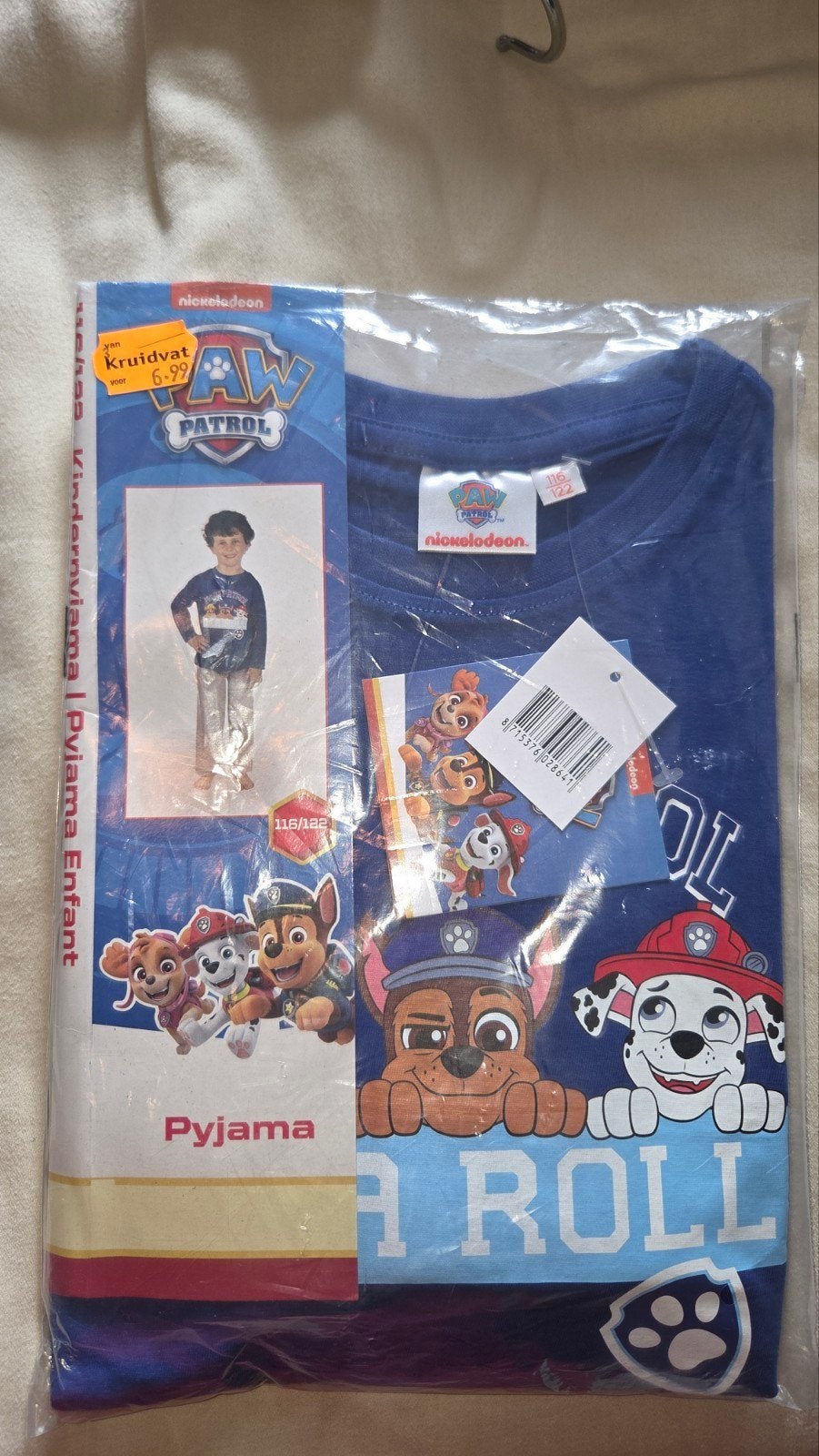 Nieuwe Paw Patrol pyjama maat 116/122, Nacht- of Onderkleding, Jongen of Meisje, Nieuw, Ophalen of Verzenden