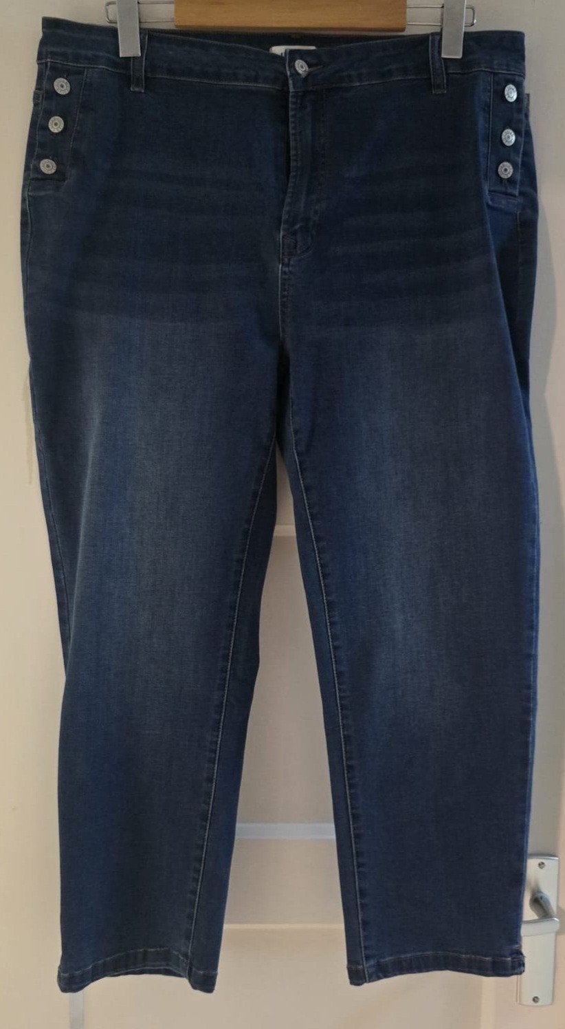 Mooie Norah spijkerbroek maat 48 - Zo goed als nieuw, Blauw, Overige jeansmaten, Ophalen of Verzenden, Zo goed als nieuw
