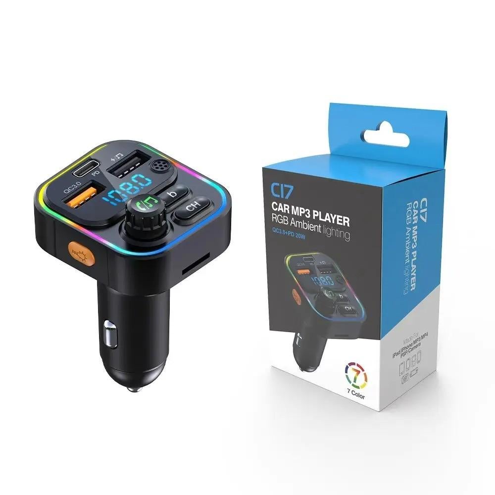 Auto MP3 speler / FM Transmitter met Bluetooth en oplader, Auto diversen, Auto-accessoires, Nieuw, Ophalen of Verzenden