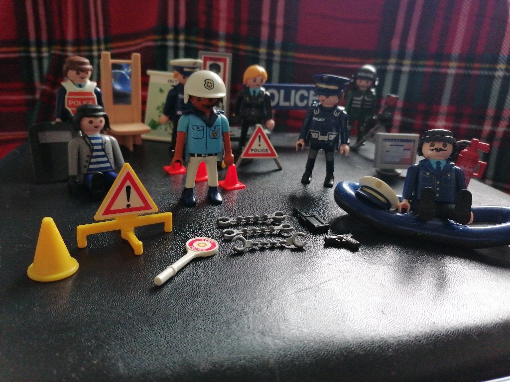 Playmobil politie set - zelf samengesteld, Ophalen of Verzenden, Zo goed als nieuw, Complete set, Overige typen