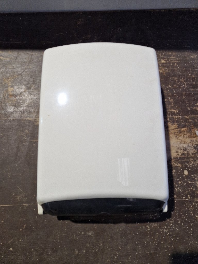 Handdoek dispenser, Overige typen, Ophalen of Verzenden, Gebruikt, Wit