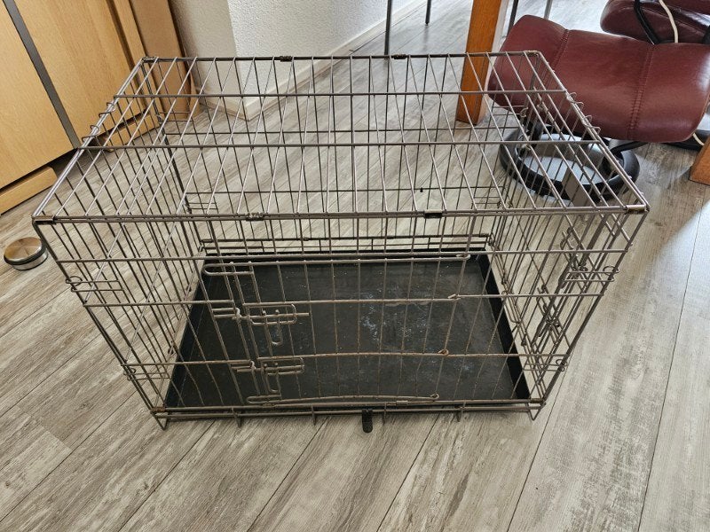 % Honden bench 77 x 48 x 55 cm Bruin licht oxidatie 7, Ophalen, Gebruikt