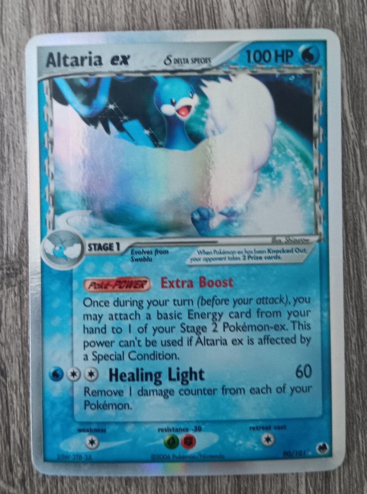 Altaria ex EX Dragon Frontiers, Hobby en Vrije tijd, Verzamelkaartspellen | Pokémon, Ophalen of Verzenden, Zo goed als nieuw, Losse kaart