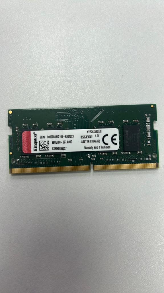 Kingston KVR26S19S8/8 8GB DDR4 SODIMM RAM Geheugen, Computers en Software, RAM geheugen, DDR4, 8 GB, Ophalen of Verzenden, Zo goed als nieuw