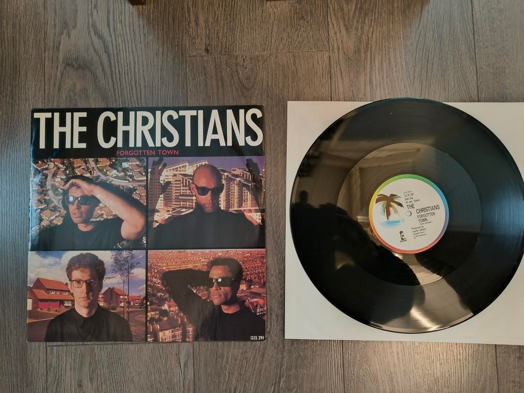 12" the christians forgotten town, Gebruikt, Maxi-single, Ophalen of Verzenden, Pop