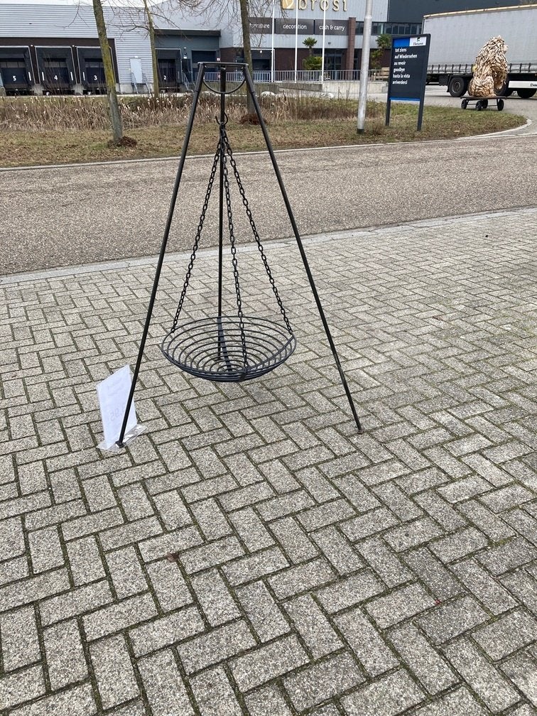 ZEER GROTE VUURSCHAAL DIA 60 cm HANGEND IN FRAME, Ophalen, -, -, Nieuw