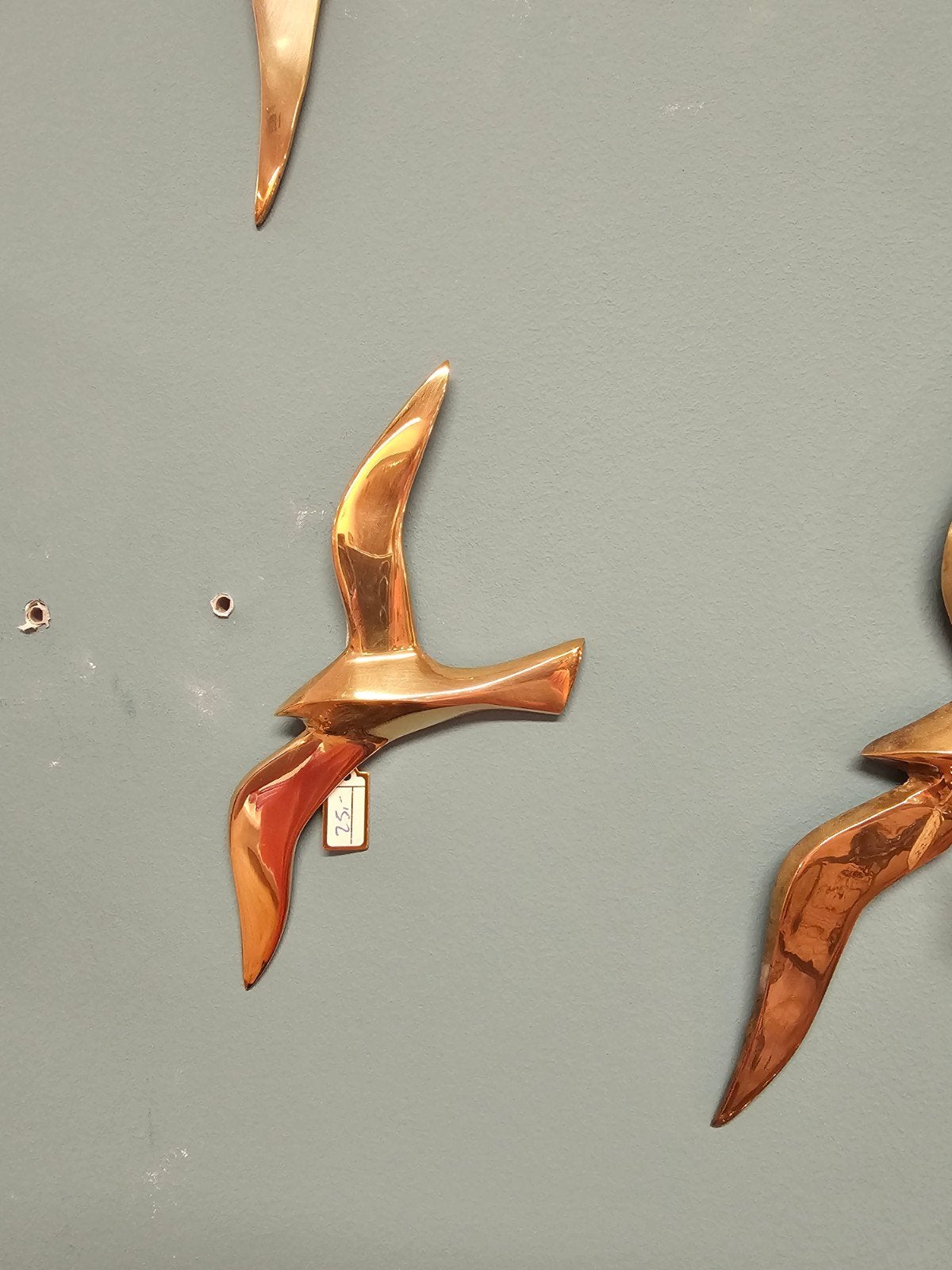 Vintage Messing Wandvogels Vogels  in Diverse Maten, Huis en Inrichting, Woonaccessoires | Wanddecoraties, Ophalen of Verzenden