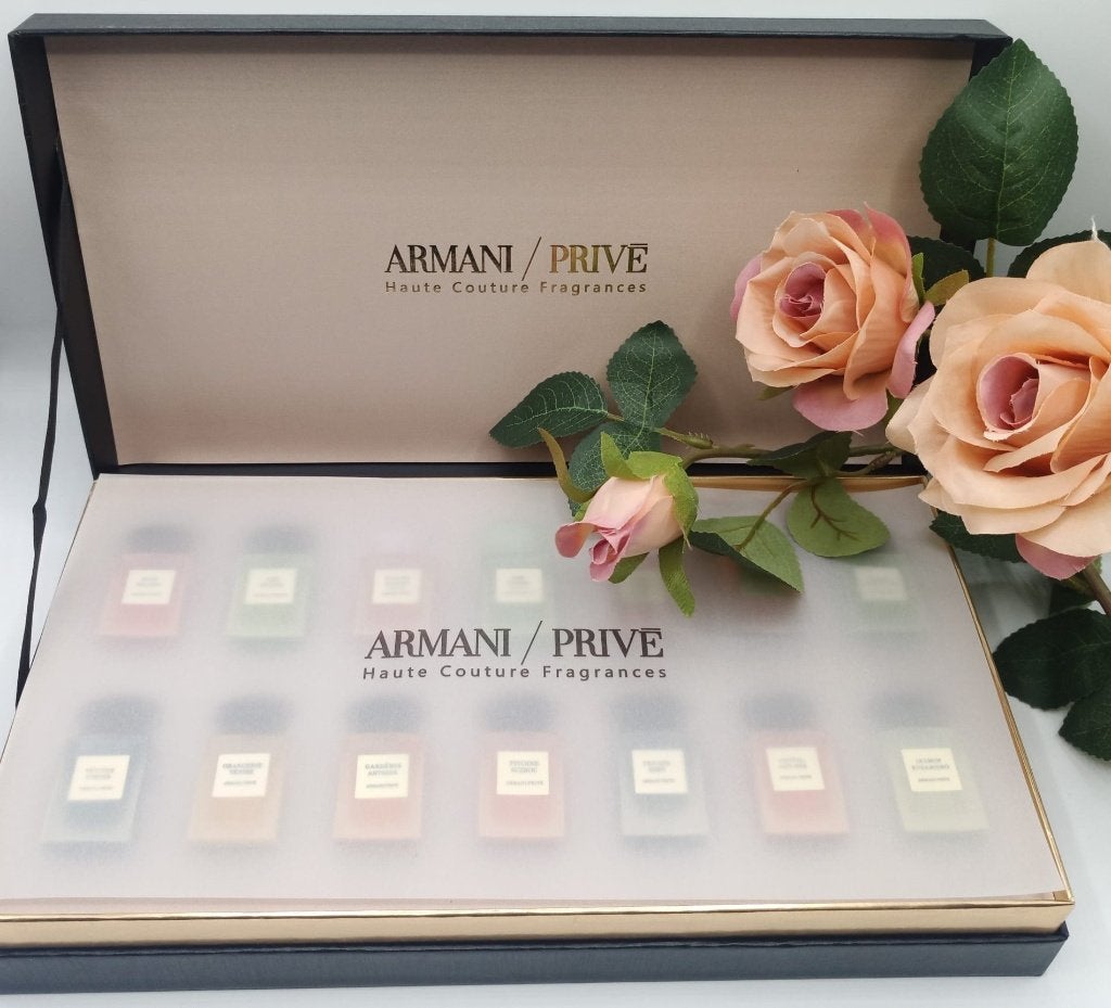 ARMANI PRIVÉ LUXE GIFTSET – 14 x 7,5 ML, Ophalen, Miniatuur, Gevuld