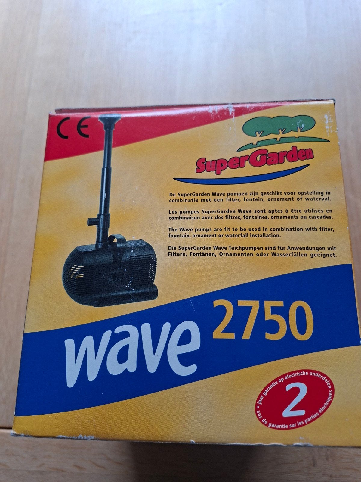 SuperGarden Wave 2750 Vijverpomp - Nieuw in doos, Tuin en Terras, Waterpompen, Ophalen of Verzenden