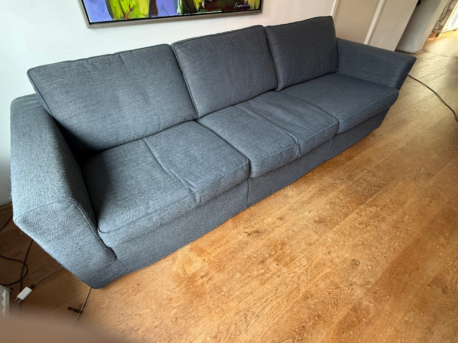 Linteloo bank easy living 3 zits antraciet, Ophalen, 250 tot 300 cm, Gebruikt, Driepersoons