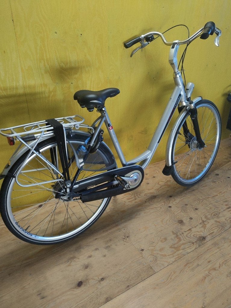 Batavus Holiday Dames Zilver 53cm, Fietsen en Brommers, Fietsen | Dames | Damesfietsen, Gebruikt, Batavus, 53 tot 56 cm