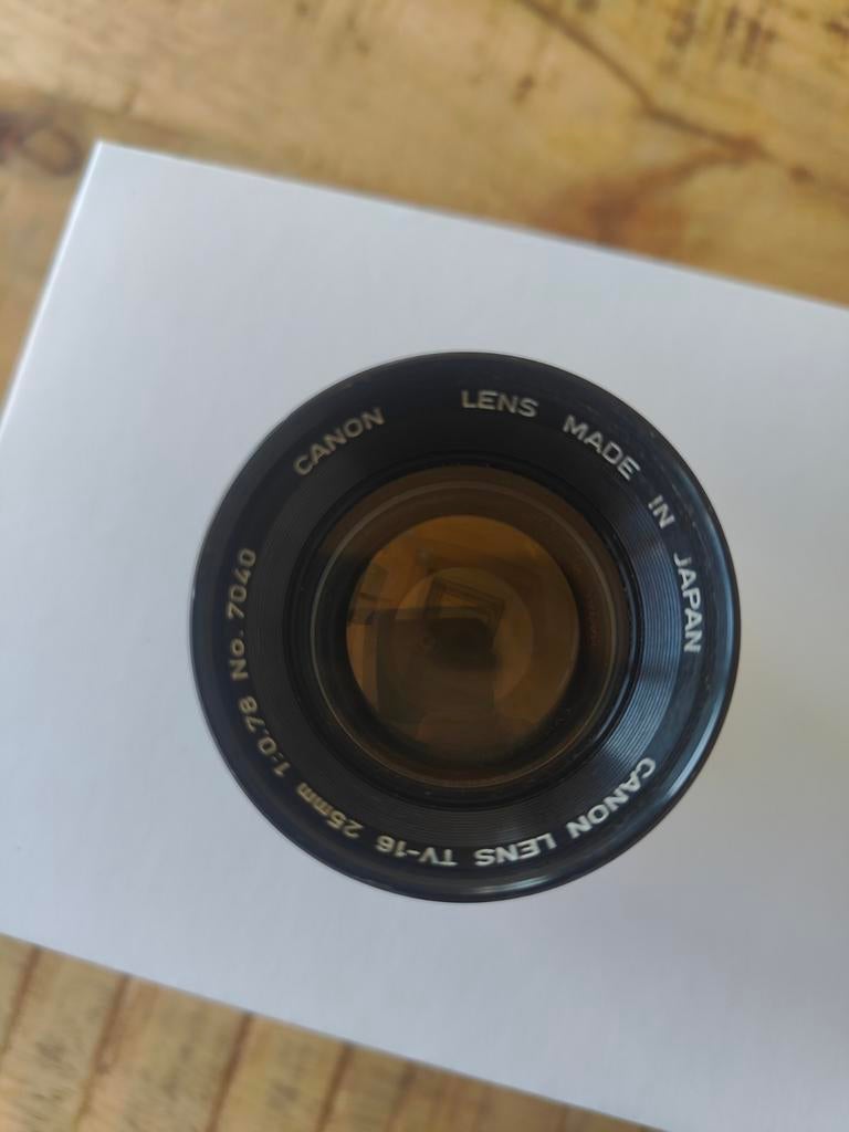 Canon Lens TV-16 25mm 1:0.78 No. 7040, Ophalen of Verzenden, Gebruikt