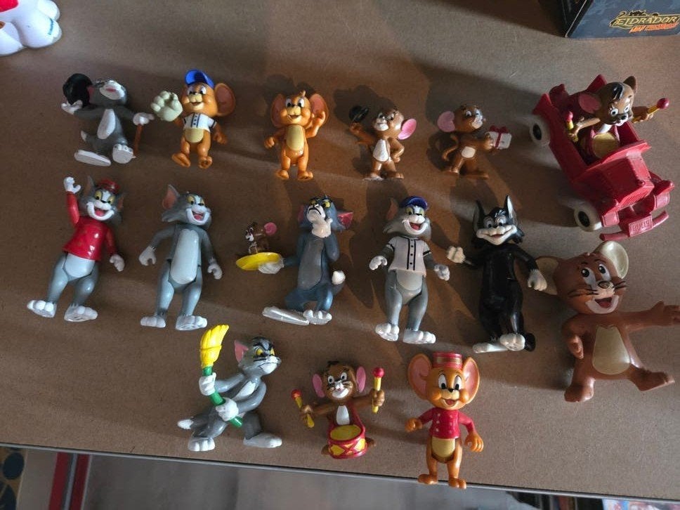 15x poppetjes - Tom en Jerry, Ophalen of Verzenden, Zo goed als nieuw, Beeldje of Figuurtje
