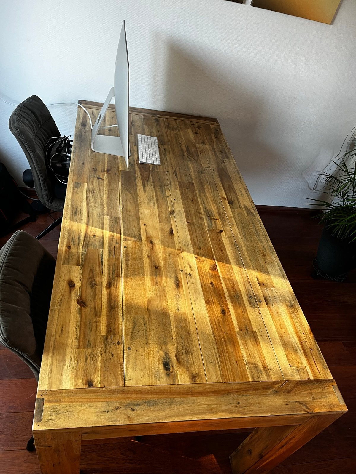Acacia Houten Eettafel 200x90 - Zware Kwaliteit, Huis en Inrichting, Tafels | Eettafels, Ophalen, 200 cm of meer, 50 tot 100 cm