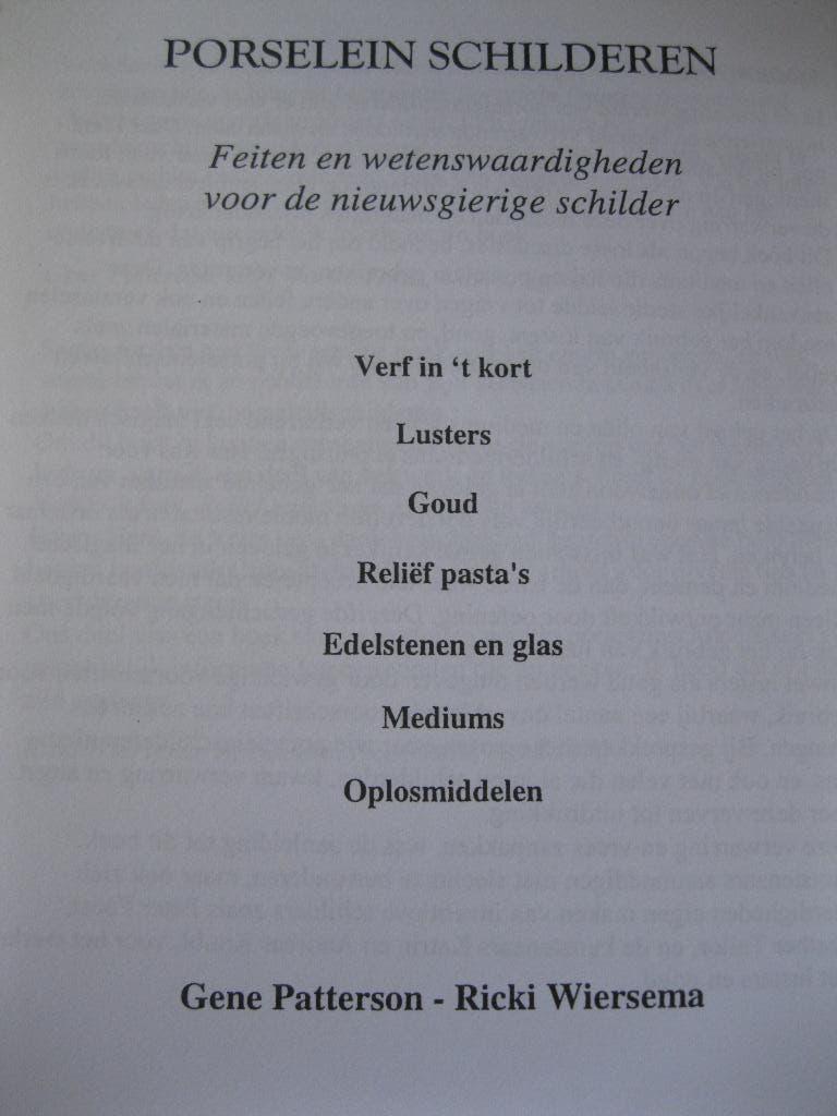 Porselein schilderen, Ophalen of Verzenden, Zo goed als nieuw, Overige typen