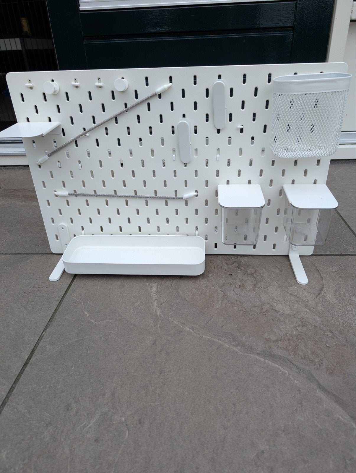 IKEA Skadis Pegboard met accessoires, Ophalen, Kunststof, Zo goed als nieuw, Modern