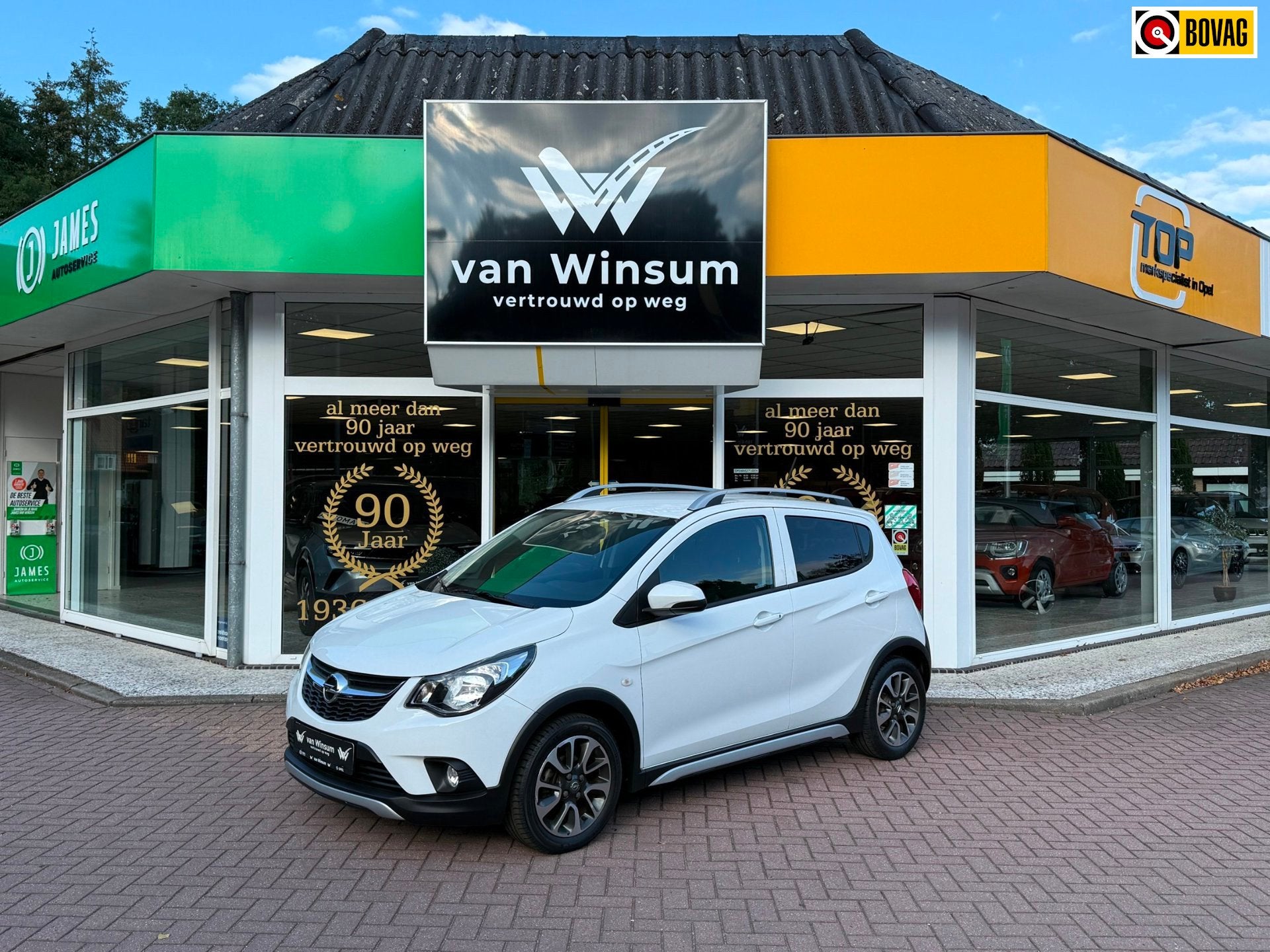 Opel KARL 1.0 Rocks Online Edition, Auto's, 839 kg, Stof, Gebruikt, Origineel Nederlands