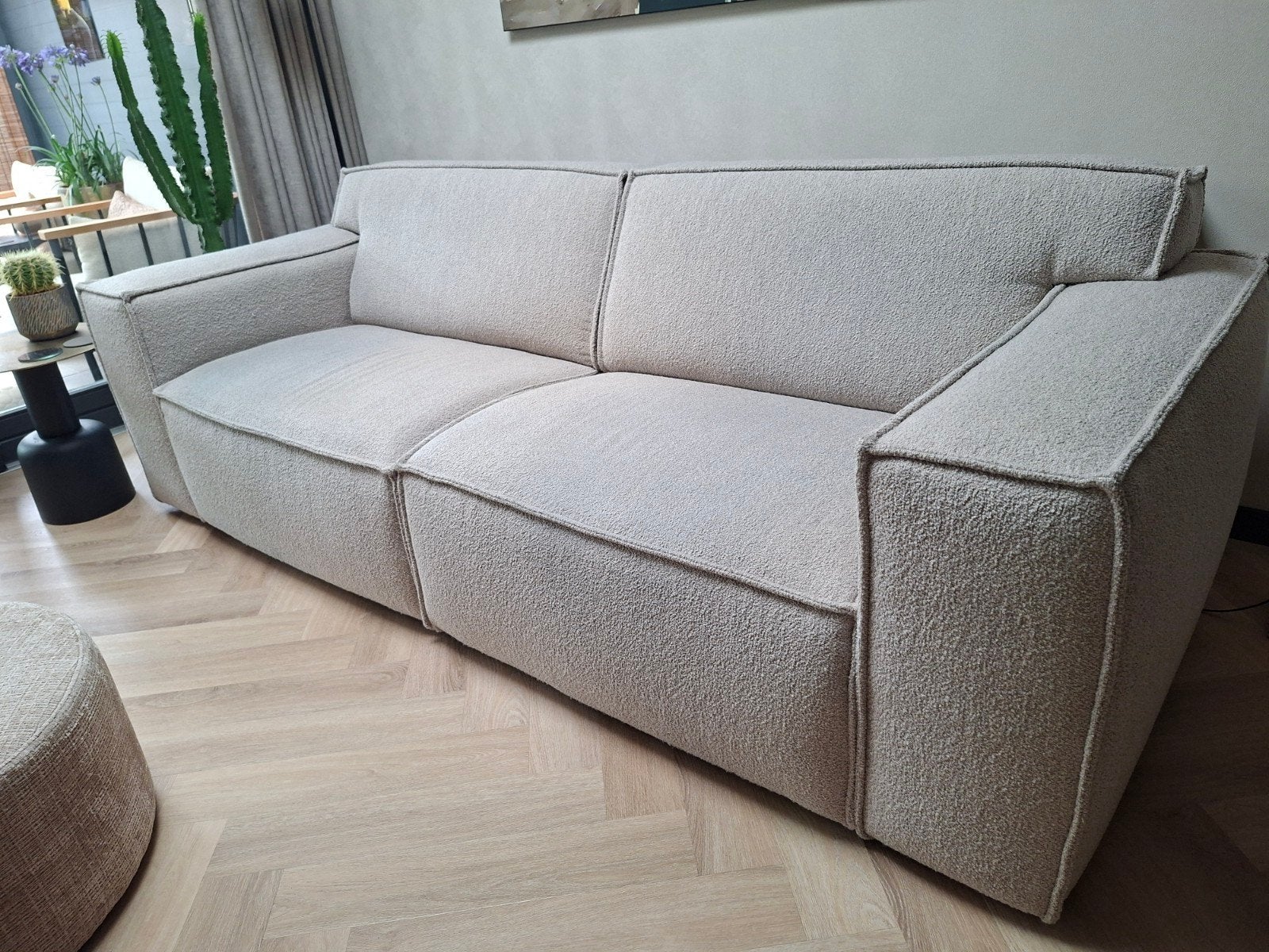 Bankstel Loki 2,5 zits, Ophalen, Gebruikt, 75 tot 100 cm, Rechte bank