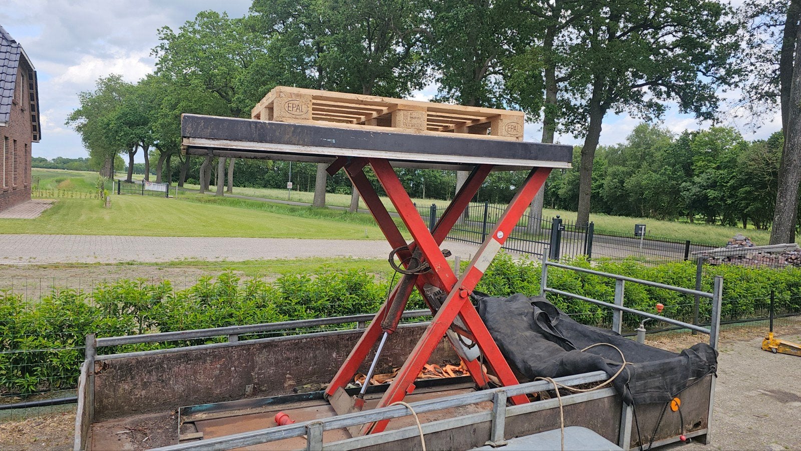 Heftafel 80 x 175 hoogte 148 cm, Tuin en Terras, Zitmaaiers, Ophalen of Verzenden