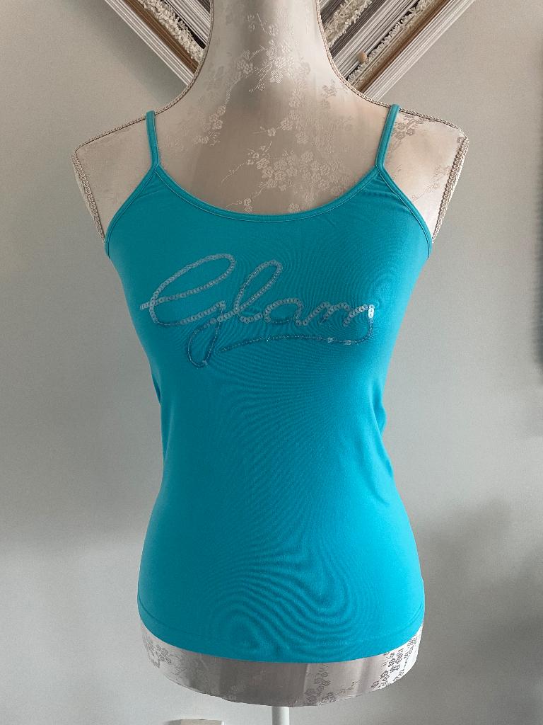 Oroblu spaghettiband shirt. Maat S/M, Kleding | Dames, Maat 38/40 (M), Blauw, Ophalen of Verzenden, Zo goed als nieuw