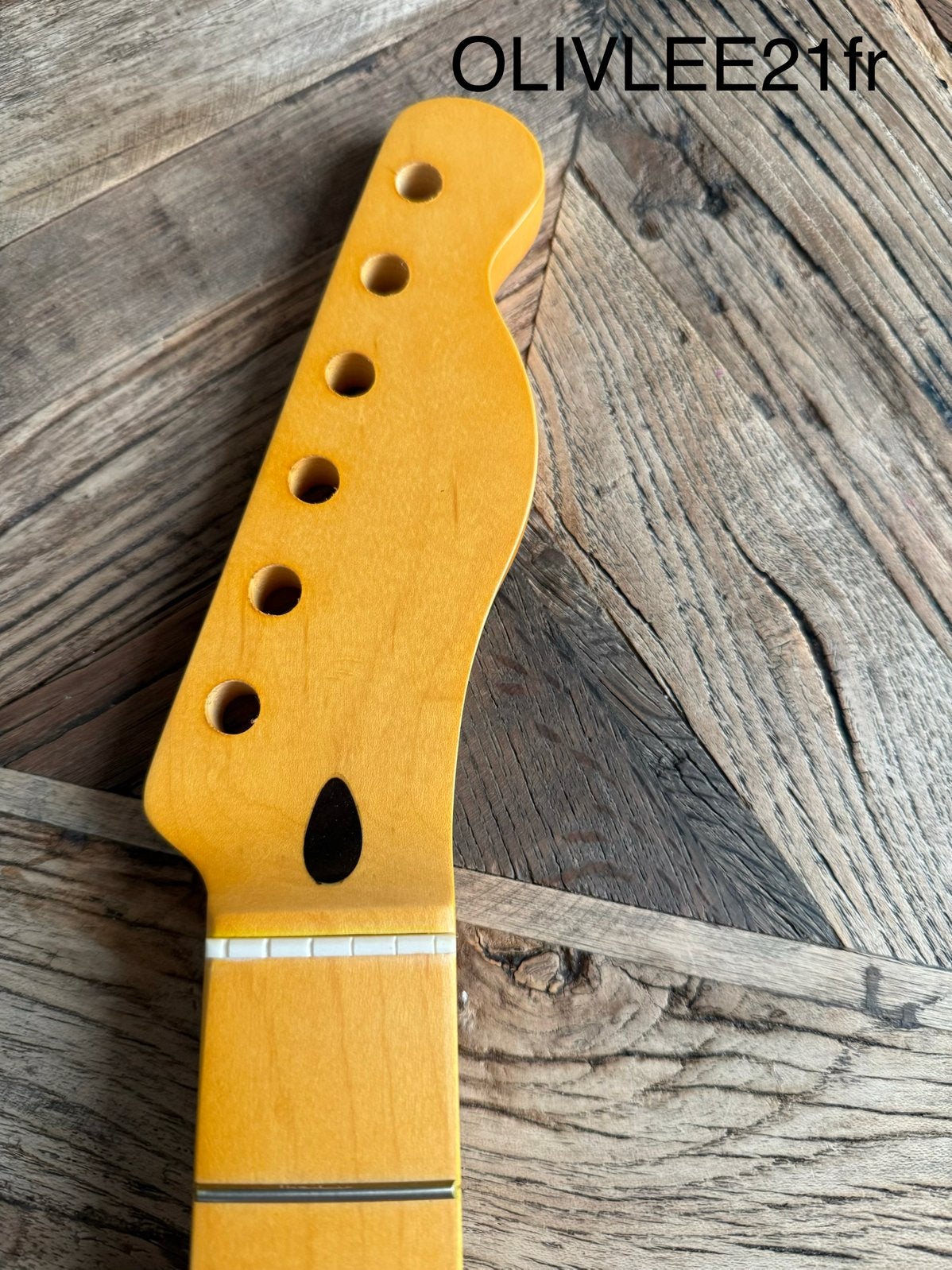 Telecaster hals” Maple nitro satin finish-21 fr-“OLIVLEE21fr, Muziek en Instrumenten, Instrumenten | Onderdelen, Verzenden, Geen
