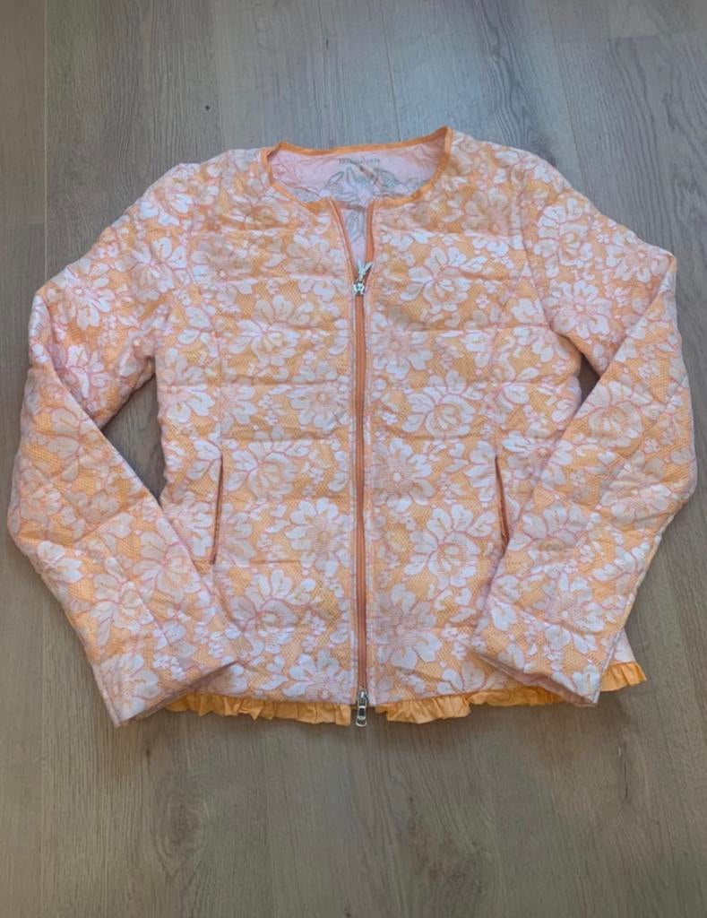 Patrizia Pepe donsjasje met kant - IT 42, Ophalen of Verzenden, Zo goed als nieuw, Maat 38/40 (M), Oranje