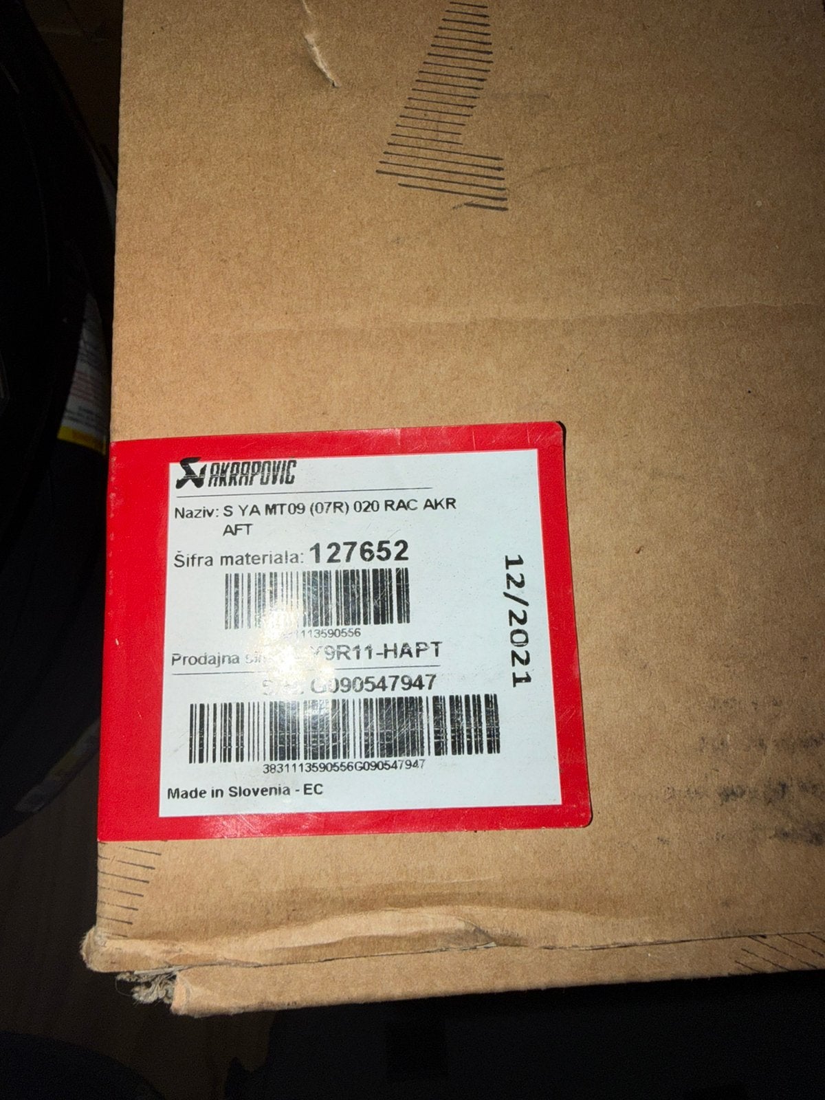 Akrapovic Yamaha MT09 Racing Line (Titanium) MT-09/FZ-09, Ophalen of Verzenden, Nieuw