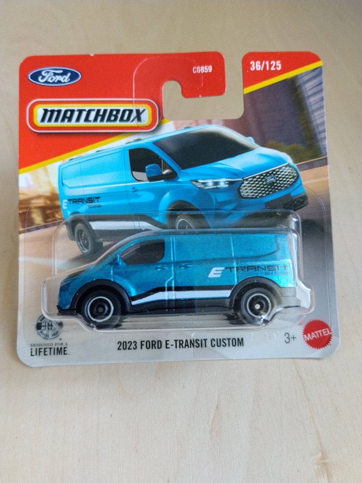 Matchbox 2023 Ford e transit custom, Ophalen of Verzenden, Nieuw, Auto