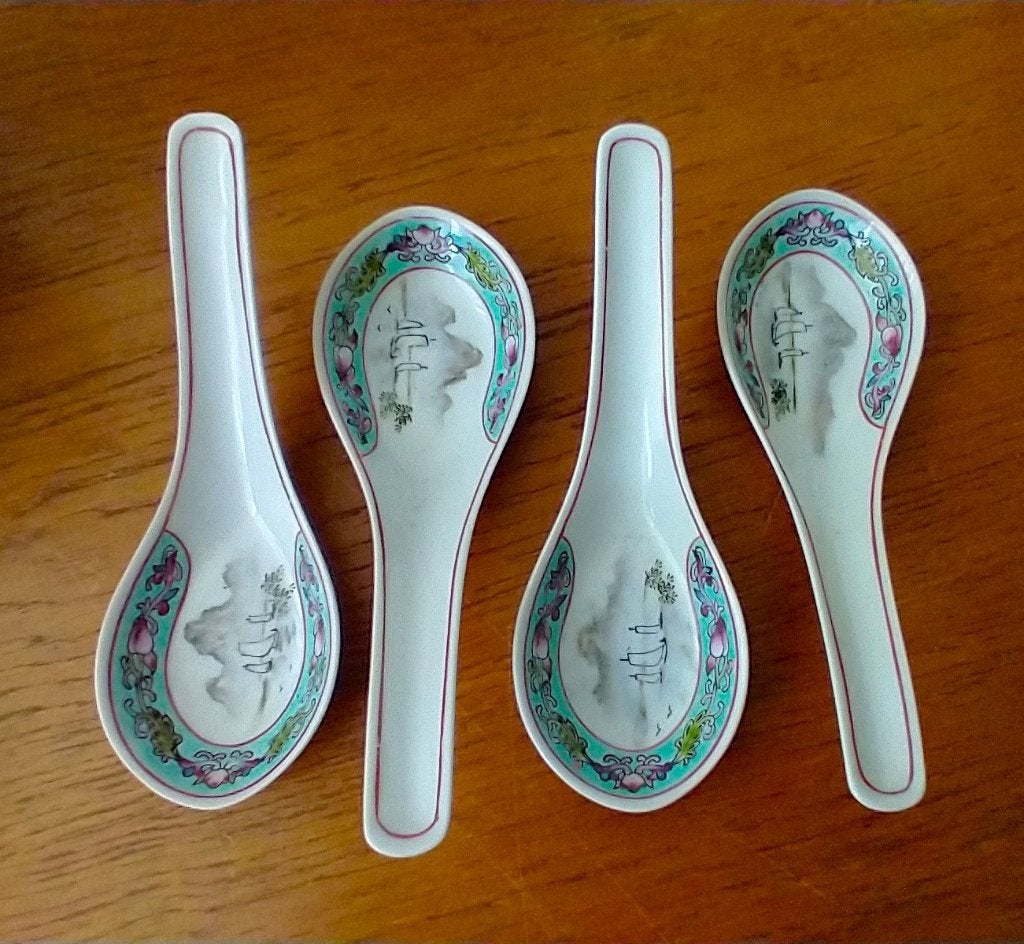 Chinees Jingdezhen  Famille Rose porselein lepel, Ophalen of Verzenden