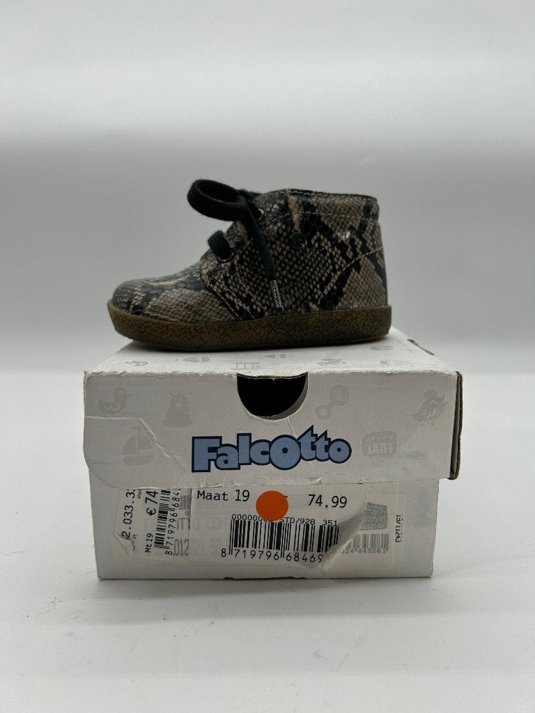 Falcotto, maat 19 veterschoenen in croco style, Verzenden, Jongen of Meisje, Nieuw, Falcotto