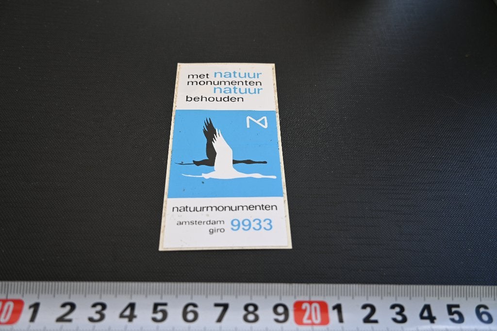 sticker met natuurmonumenten natuur behouden, Verzamelen, Ophalen, Zo goed als nieuw