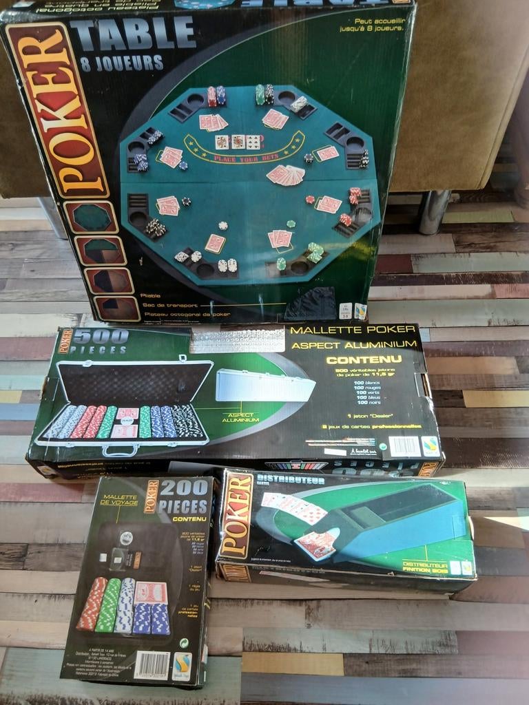 Poker tafel spel met alle benodigd heden, Ophalen of Verzenden, Nieuw