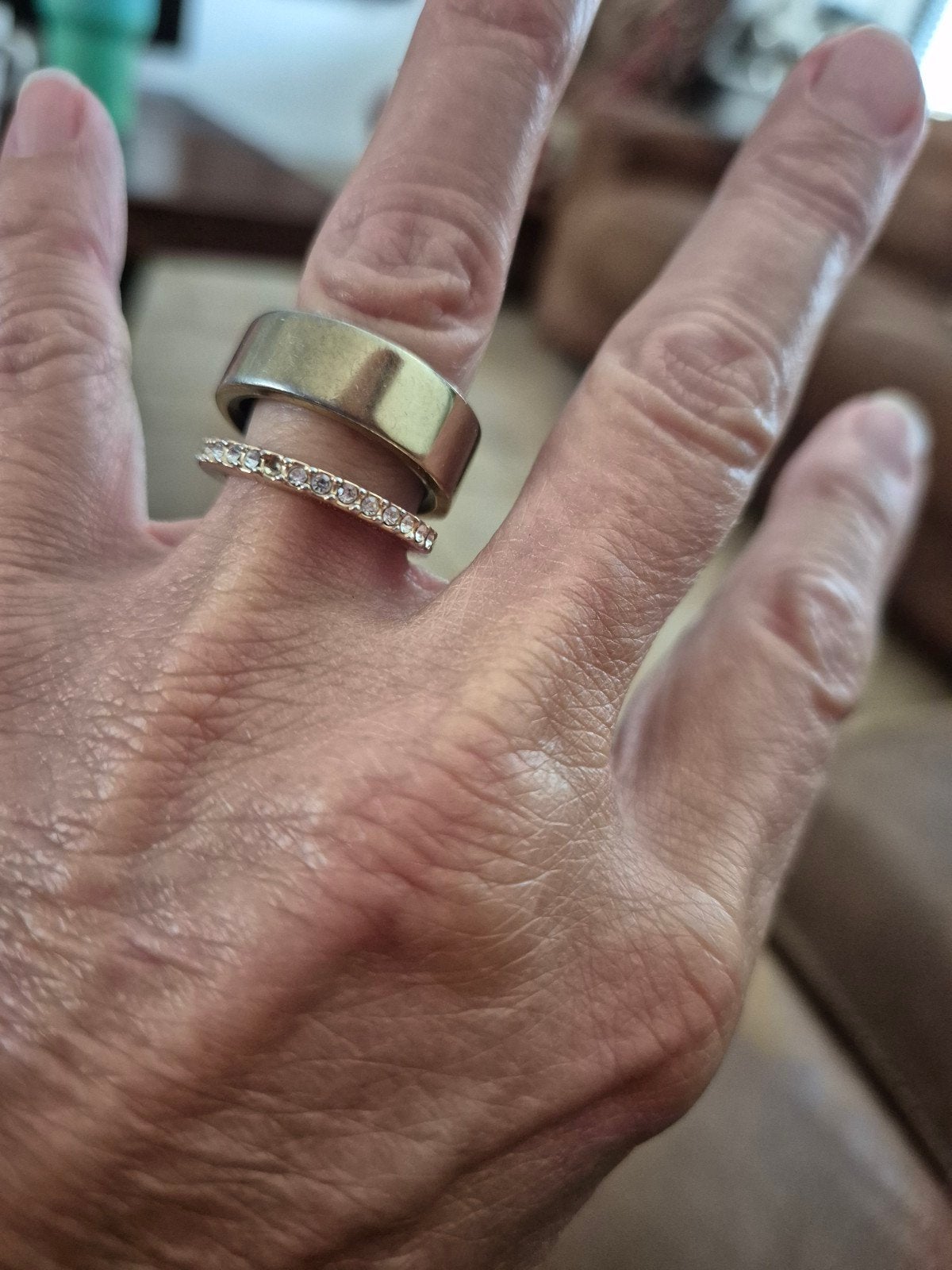 Oura Ring Gen 3 Heritage Goudkleurig Maat 8, Ophalen of Verzenden, Dame of Heer