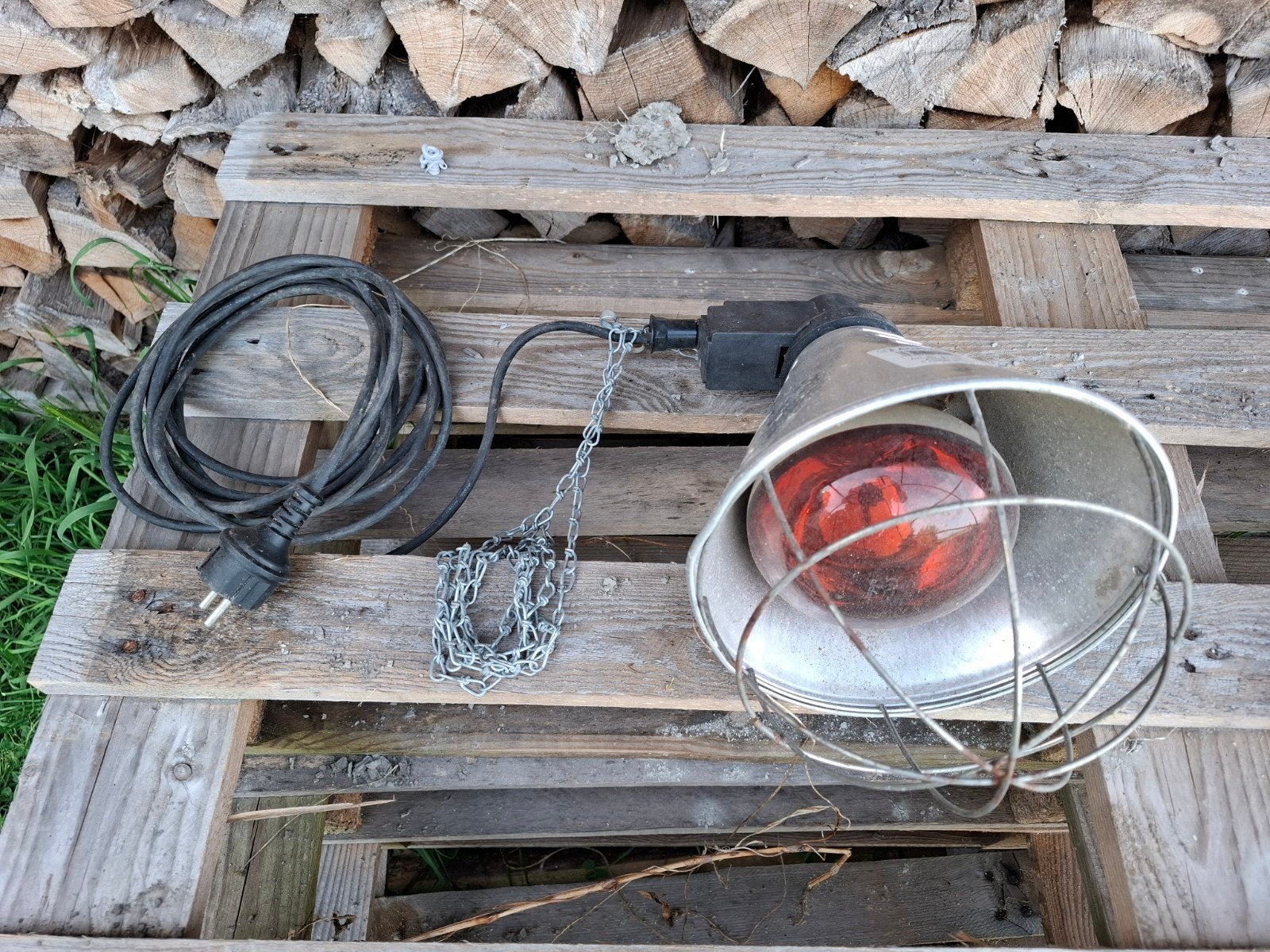 Kuikenlamp, Ophalen