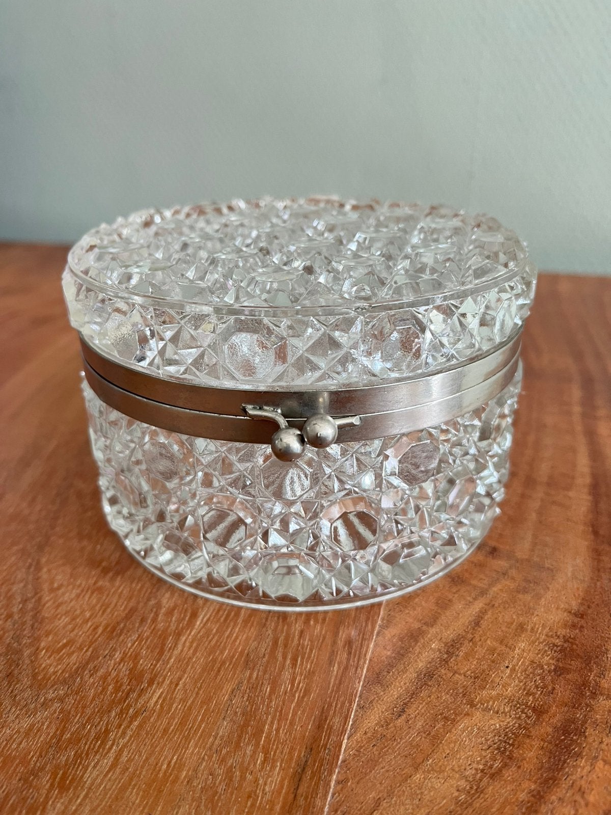 Antieke Baccarat-style Sieradendoos / Bonbonnière, Antiek en Kunst, Ophalen of Verzenden