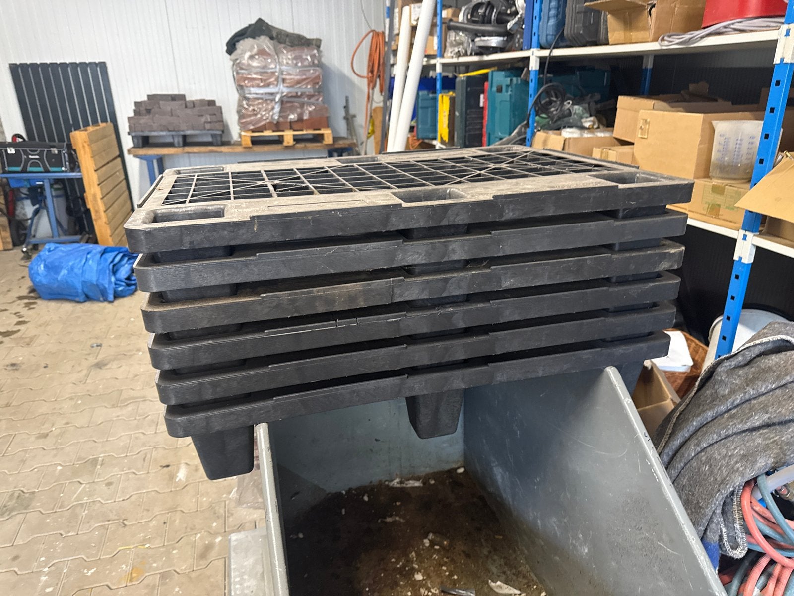 6x Kunststof Pallet 80x60cm - Zo goed als nieuw, Ophalen