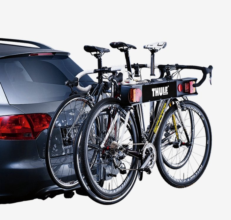 Thule Fietsendrager +verlichting SET op trekhaak 1x gebruikt, Ophalen, 2 fietsen, Zo goed als nieuw, Trekhaakdrager