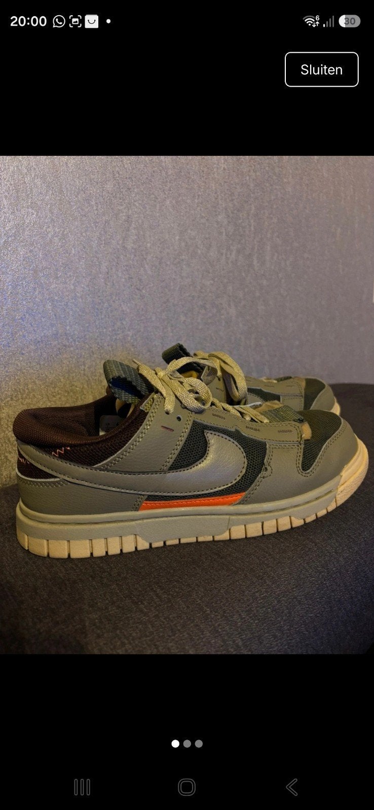 Nike Dunk Low Disrupt 2 - Maat 40.5 - Zo goed als nieuw, Overige kleuren, Nike, Ophalen of Verzenden, Sneakers of Gympen