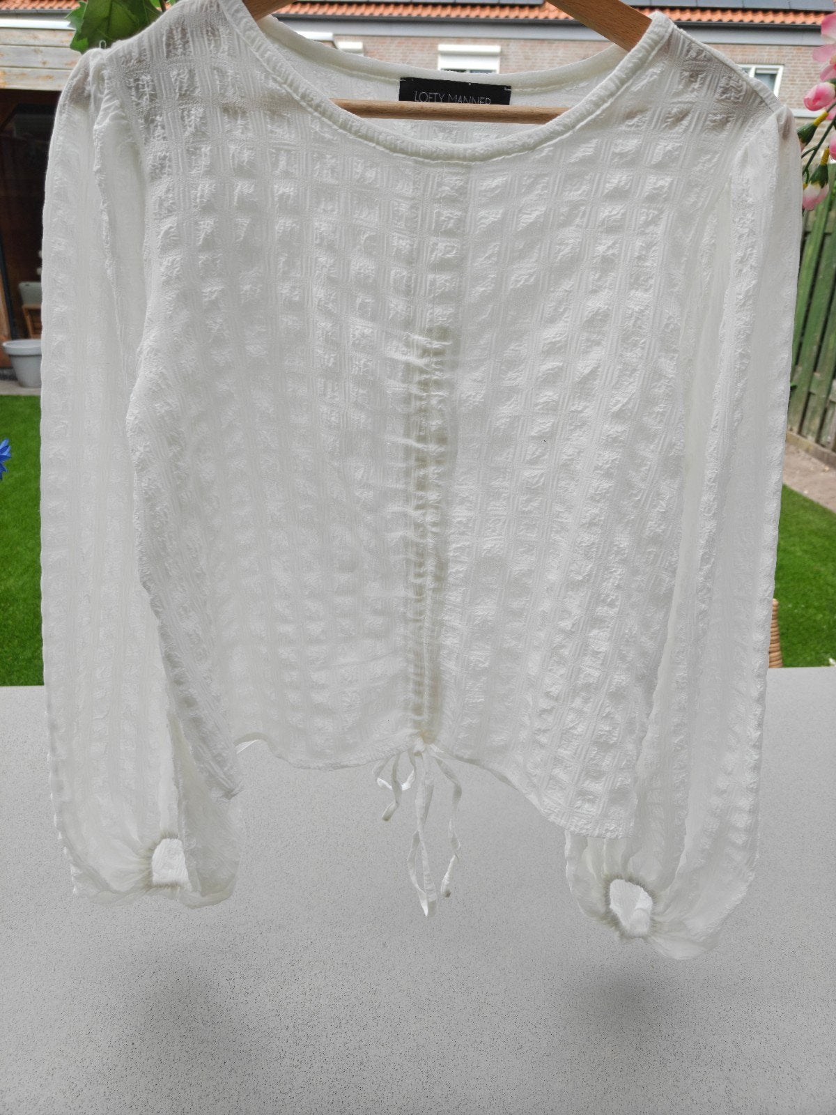Lofty Manner Witte Blouse Maat S, Ophalen of Verzenden, Zo goed als nieuw, Maat 36 (S), Wit
